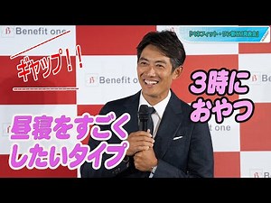 反町隆史、「相棒」の撮影現場でも「昼寝」？ キュートな一面に大友花恋も驚き！ 「ベネフィット・ワン」新CM発表会