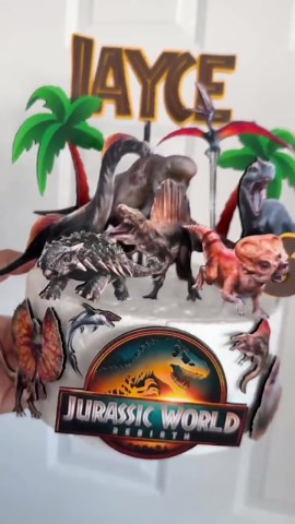 Jurassic Park Cake Topper - T-rex Cake Topper - Etsy