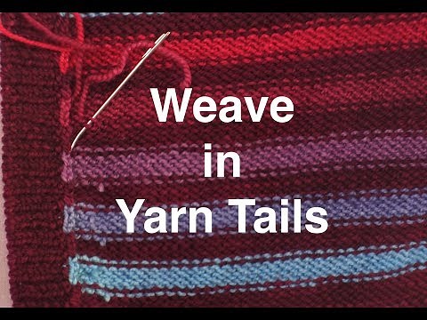 How to Weave in Yarn Tails With Reverse Duplicate Stitch // Technique Tuesday