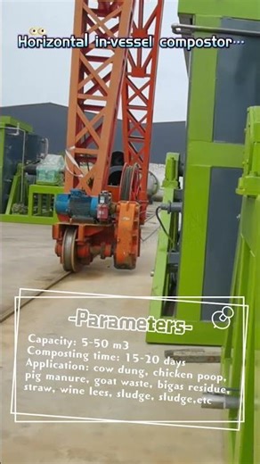 50 m³ horizontal in vessel compostor