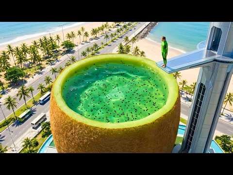 Which New Dream Pool Would You Choose To Dive? 🤯🏊‍♀️ | Oddly Satisfying AI ASMR Sleep