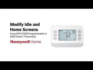How to Modify the Idle and Home Screens on FocusPRO P200 Programmable or S200 Smart Thermostat