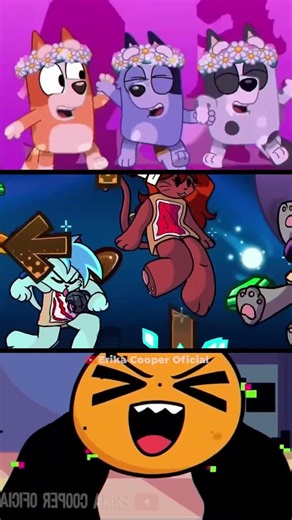 FNF Nyan Cat vs Bluey Corrupted Music Dash Gameplay #shorts