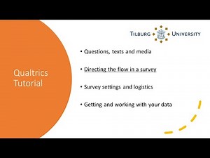 Qualtrics tutorial 4.1 Brief overview of programming your survey flow