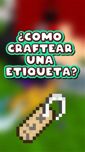 Craftea etiquetas así en Minecraft #minecraft #shorts #crafting