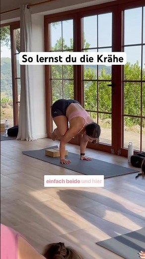 So lernst du die Krähe ✨ #yogatutorial