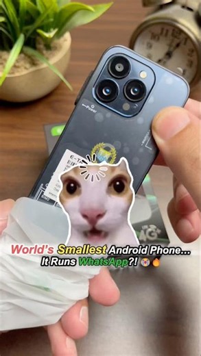 Mini Android Phone Unboxing — WhatsApp, Camera & Full Android! #smallestphone #miniphone