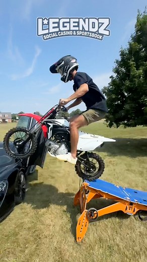 Legendz Casino Pit Bike Jump 👀 #pitbike #dirtbike #mclaren #honda #outdooractivities | Tyler Monagan