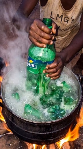 Boy Transforms Sprite Bottles Into Diamond Floor 💎