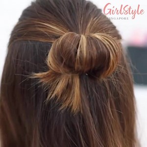 5.4K views · 21 reactions | Cute bun for girls with short hair ✨...