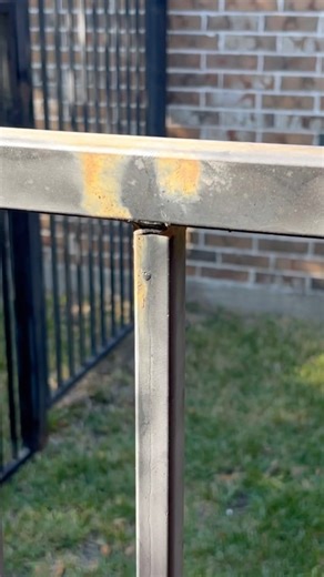 Easy DIY method to touch up rust spots on your iron fence! #rustremoval #ironfence