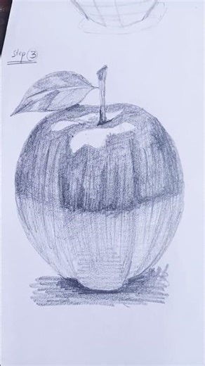 basic apple drawing/apple drawing /simple apple drawing