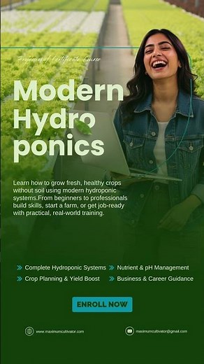 Modern Hydroponics 🌱 | Learn to Grow Without Soil | 90-Day Course