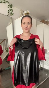 Felt like time to bring back my trusty halternrck PVC dress 😼 #pvc ##pvcclothing | honey girl