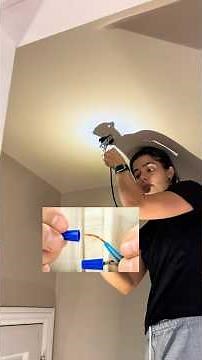 Here is how you install a light fixture step-by-step!! #homerenovation ￼
