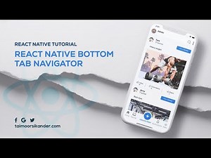 React Native Bottom Tab Navigator | React Native bottom Tab