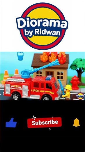 WOW! Toy Fire Truck Saves the Burning Building 🚒🔥 | Diorama Adventure for Kids