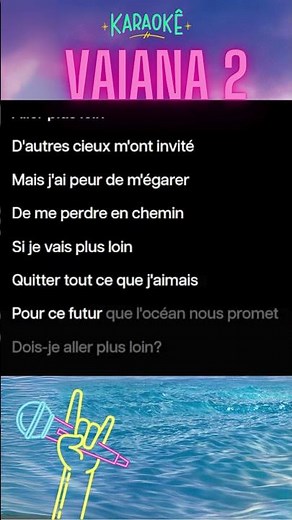 Karaoké Vaiana 2 - Aller plus loin - #karaoke #vaiana2