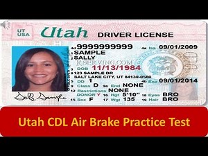 Utah CDL Air Brake Practice Test