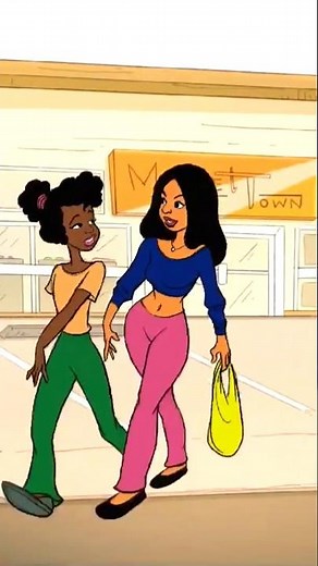 GiGi (human) w/ BFF Keisha leaves Corner Store sees her dad, Preacher, otw 2 meet superhero Street.