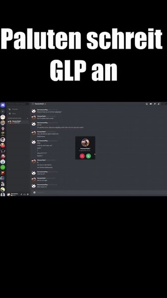 Paluten Reacts to GLP in Dark Chat Interface
