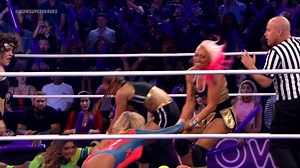 5.1K views · 205 reactions | It’s 3-on-3 mayhem when Sandy Shore returns to WOW, fresh out of college and ready to throw down with Spring Break 24/7!  But this isn’t a warm welcome—it’s a welcome back beatdown! ‍ Bodies go flying, chaos takes over, and just when you think it’s done… things get RUTHLESS!  You do NOT want to miss this! | WOW Superheroes | Facebook