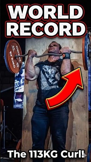 Strict Curl 113kg World Record #gym