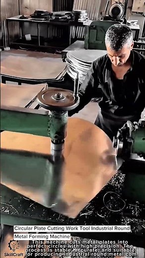 Circular Plate Cutting Work Tool Industrial Round Metal Forming Machine #worktool