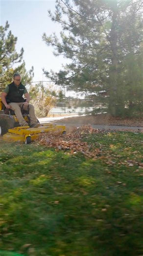 Walker Mowers doesn't just mow; they vacuum, leaving your lawn beautifully clean and debris-free. #AutumnCleanup #WalkerMowers #FastEasyBeautifulFallCleanUp | Griggs Carquest