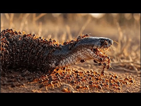 Army Ants vs King Black Mamba : The Most Unbelievable Survival Battle in Nature -Animal Combat World