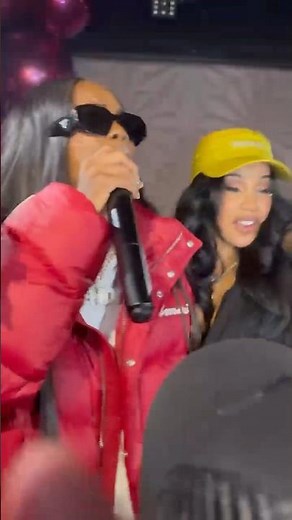 Fendi & Cardi B performing Point Me 2 @ Cardi’s birthday in NYC 🎉‼️🔥 #fendidarappa #cardib #fendi