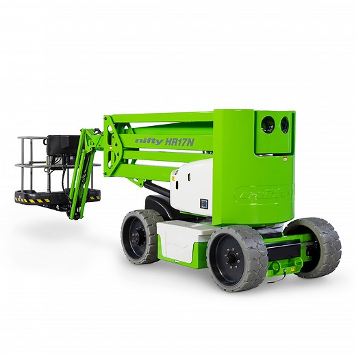 17m Narrow Cherry Picker - Niftylift HR17N Hybrid 2WD (Narrow) - Mark One Hire