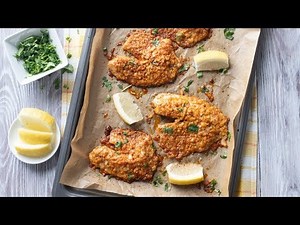 Garlic Parmesan Crusted White Fish with Smokey Spices