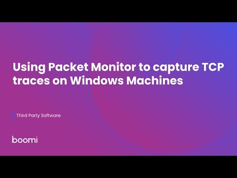 Using Packet Monitor to capture TCP traces on Windows Machines