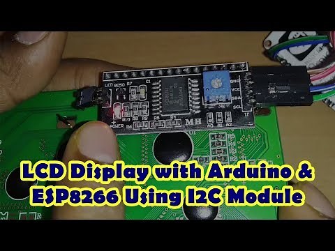 Connect 20x4 LCD Display Using I2C Module with ESP8266 NodeMCU & Arduino UNO | Som Tips