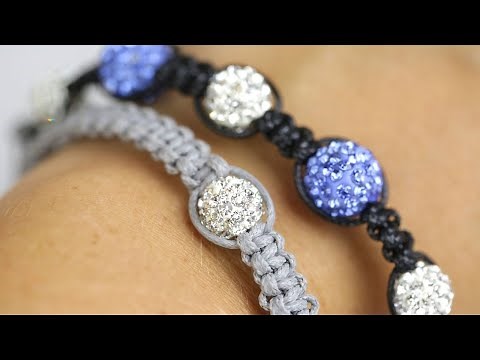 DIY Shamballa Bracelet - How to Make a Macramé Style Bracelet