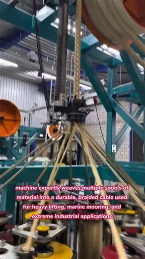 75 Ton Rope! 🤯 Industrial Machine Braids Heavy-Duty Lifting Cable #manufacturing #engineering #how
