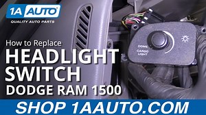 How to Replace Headlight Switch 1994-2002 Dodge Ram 1500
