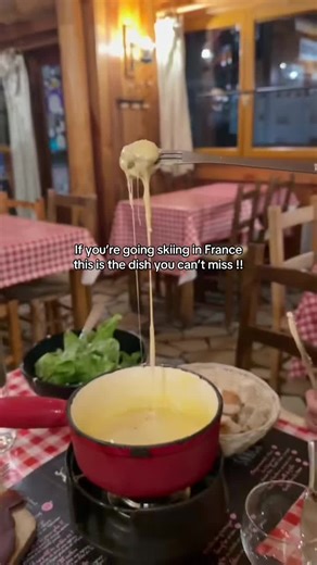 Savoring Savoyarde Fondue After Skiing in France