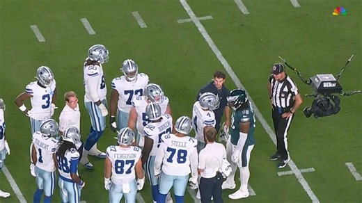 Jalen Carter was ejected from the Eagles' season opener after appearing to spit at Dak Prescott. (📺 NBC) | SportsCenter