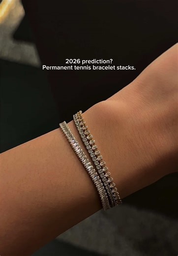 Introducing the Permanent Tennis Bracelet Stack