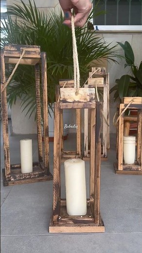 DIY Luminária Rústica: Charme Simples para Casamento ou Casa! 💡🌿 #decoracaocriativa