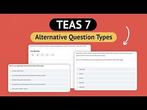 TEAS 7 Alternative Question Types | What are the new question types on the TEAS 7? (with examples!)