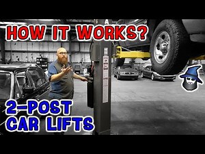 How it works?!? The CAR WIZARD shows how to operate a two-post car lift.