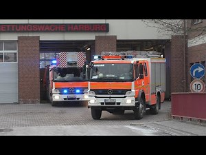 [Feuer in Hochhaus] Einsatzfahrten Feuerwehr Hamburg