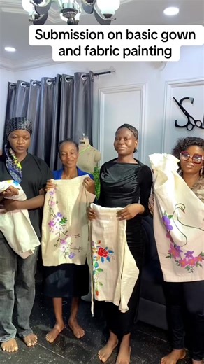 Fabric Painting and Basic Gown Submission