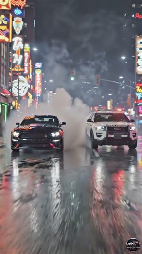 GT500 vs Police Interceptor 😳🔥
