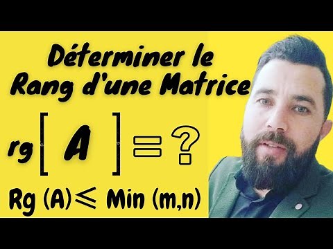 Comment déterminer le Rang d'une Matrice 🅰 ✅