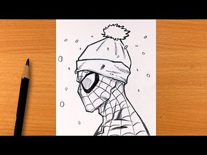 How to draw Spider-Man Step by step | Spider man easy pencil drawing