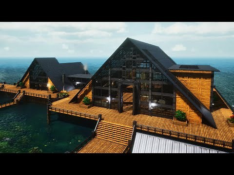 ARK: Survival Ascended | Big A-Frame Ocean Base | Build Tutorial